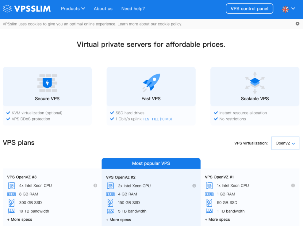 VPSSLIM 2022 年黑色星期五促销 – VPS 仅需 €2/月！/